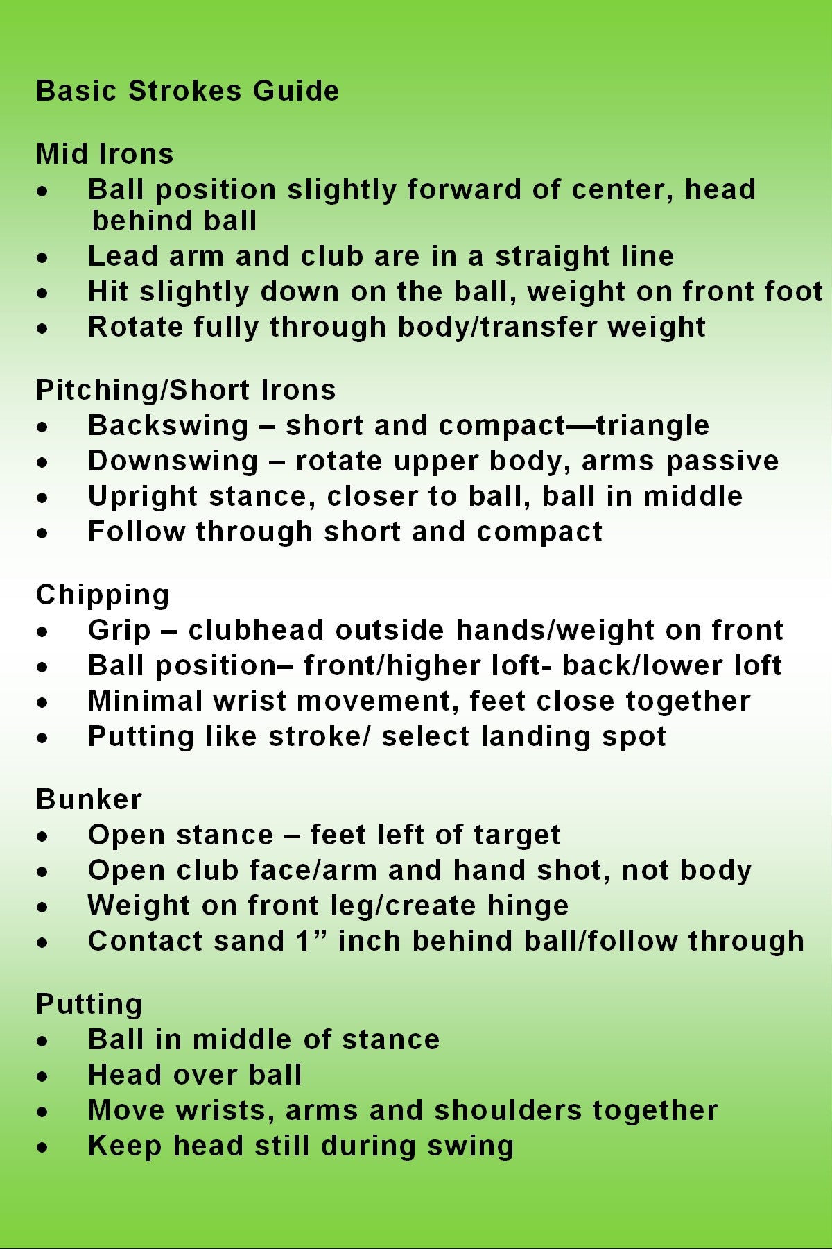 The Golf Pocket Trainer